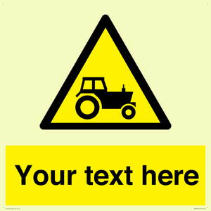 Custom warning farm machinery